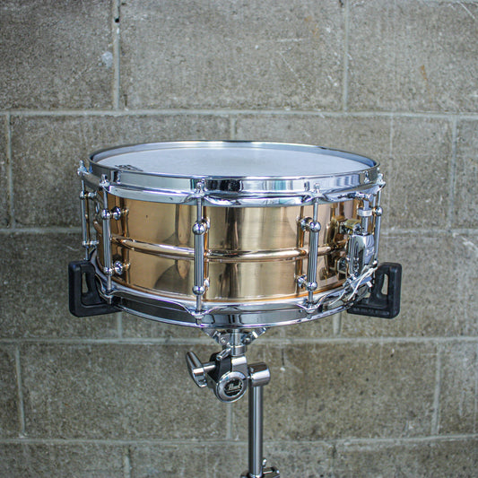 Pearl 5.5" x 14" Pearl Bronze Sensitone Snare Drum with Tube Lugs - Early 2000's