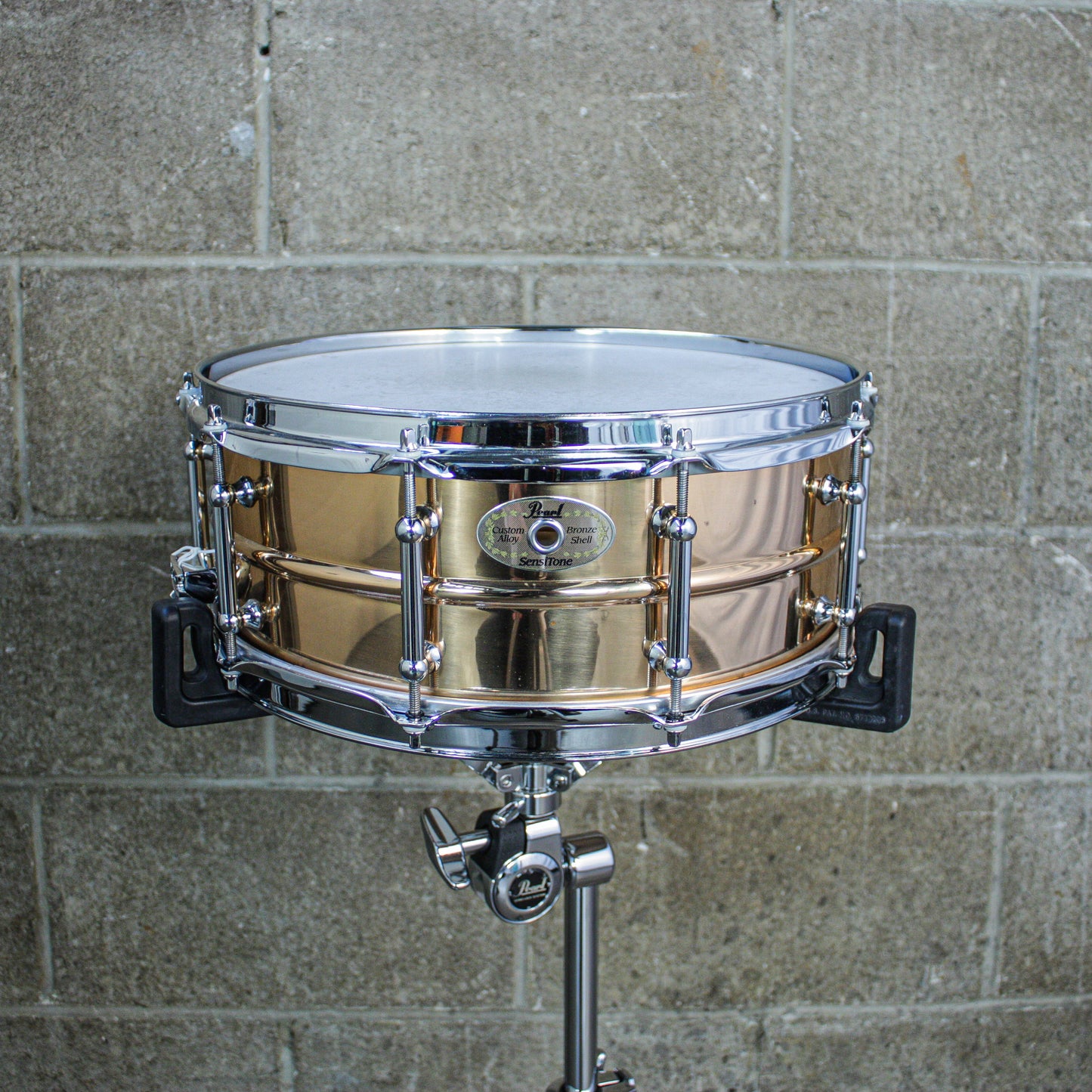 Pearl 5.5" x 14" Pearl Bronze Sensitone Snare Drum with Tube Lugs - Early 2000's