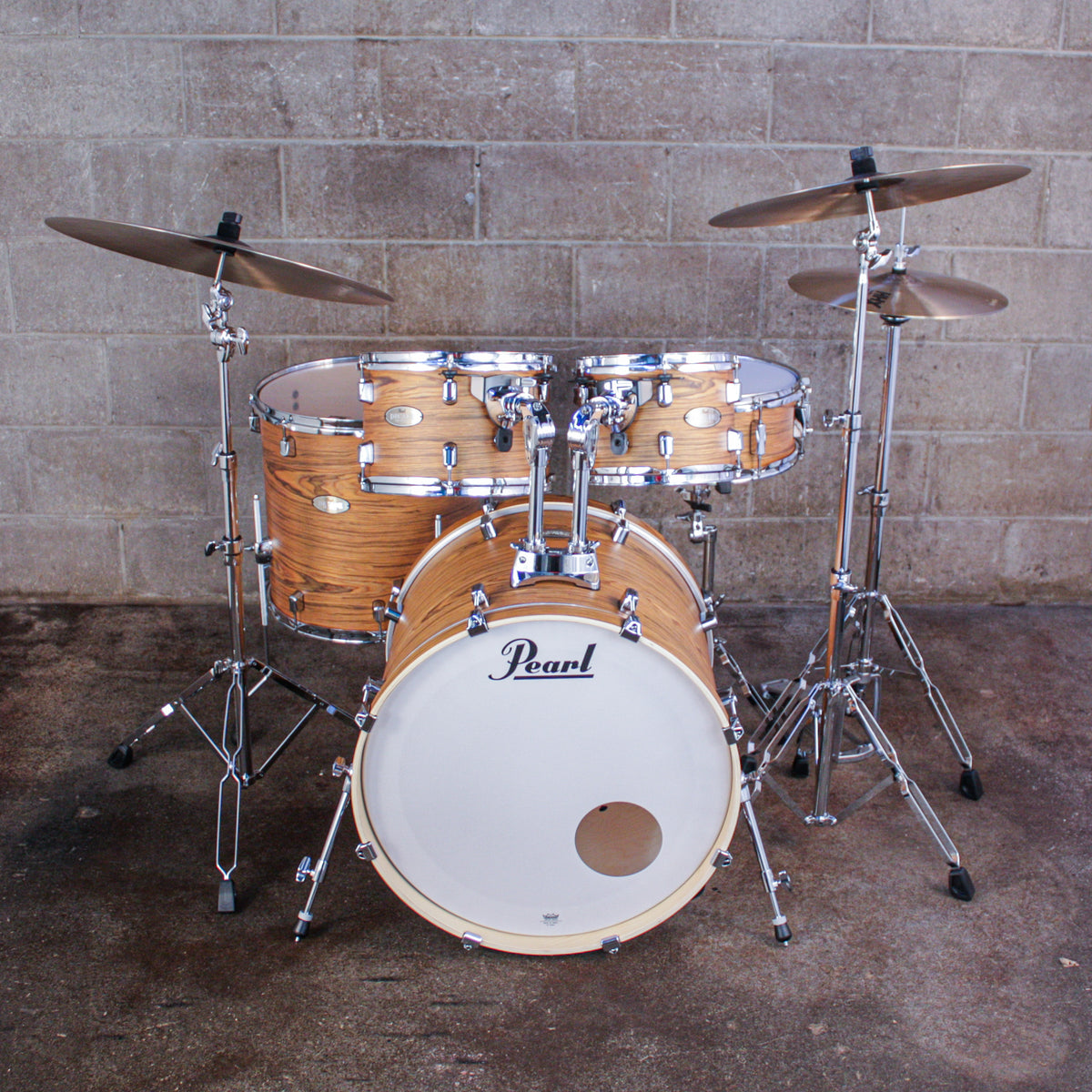 Pearl Decade Maple 5-Piece Shell Pack (22,10,12,16,SD) - Satin Caramel Veil