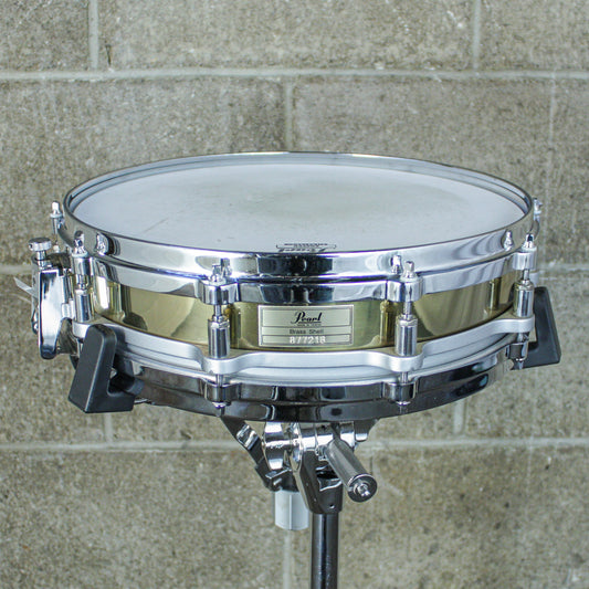 Pearl Free Floating Brass Piccolo Snare – 14" x 3.5" – Late 80s/Early 90s – All Original