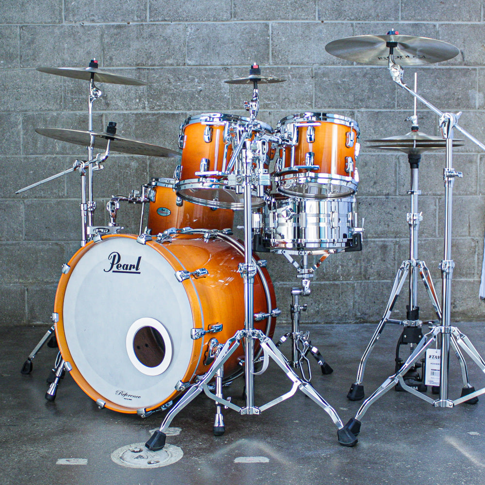Pearl Reference 4 Piece Drum Kit in Root Beer Fade (10/12/14/22)