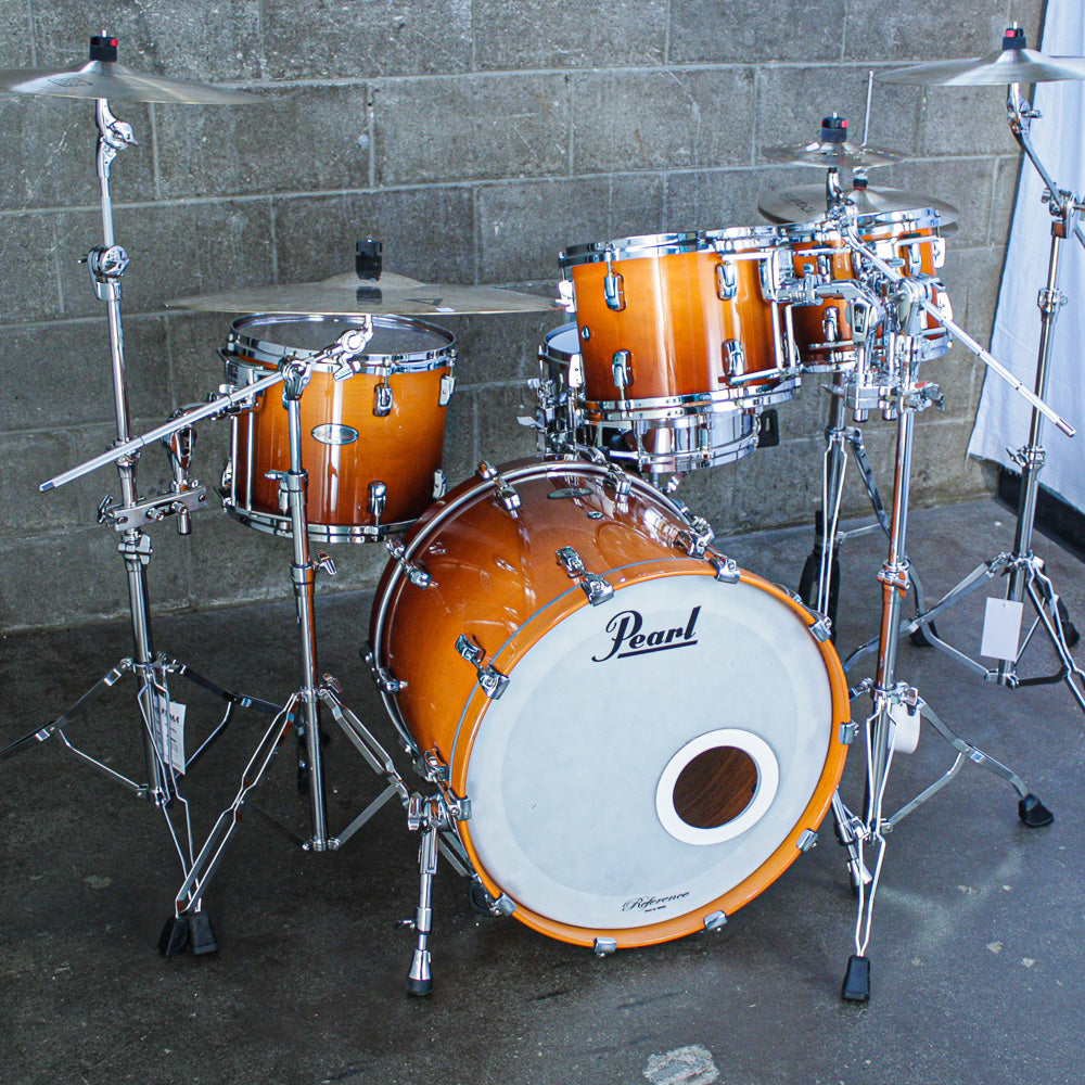 Pearl Reference 4 Piece Drum Kit in Root Beer Fade (10/12/14/22)