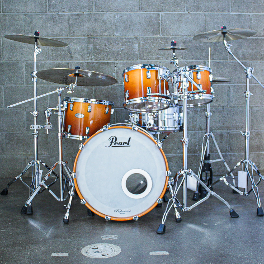 Pearl Reference 4 Piece Drum Kit in Root Beer Fade (10/12/14/22)