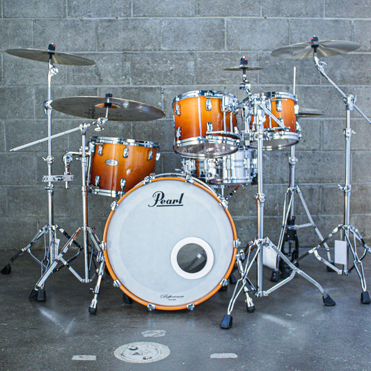 Pearl Reference 4 Piece Drum Kit in Root Beer Fade (10/12/14/22)