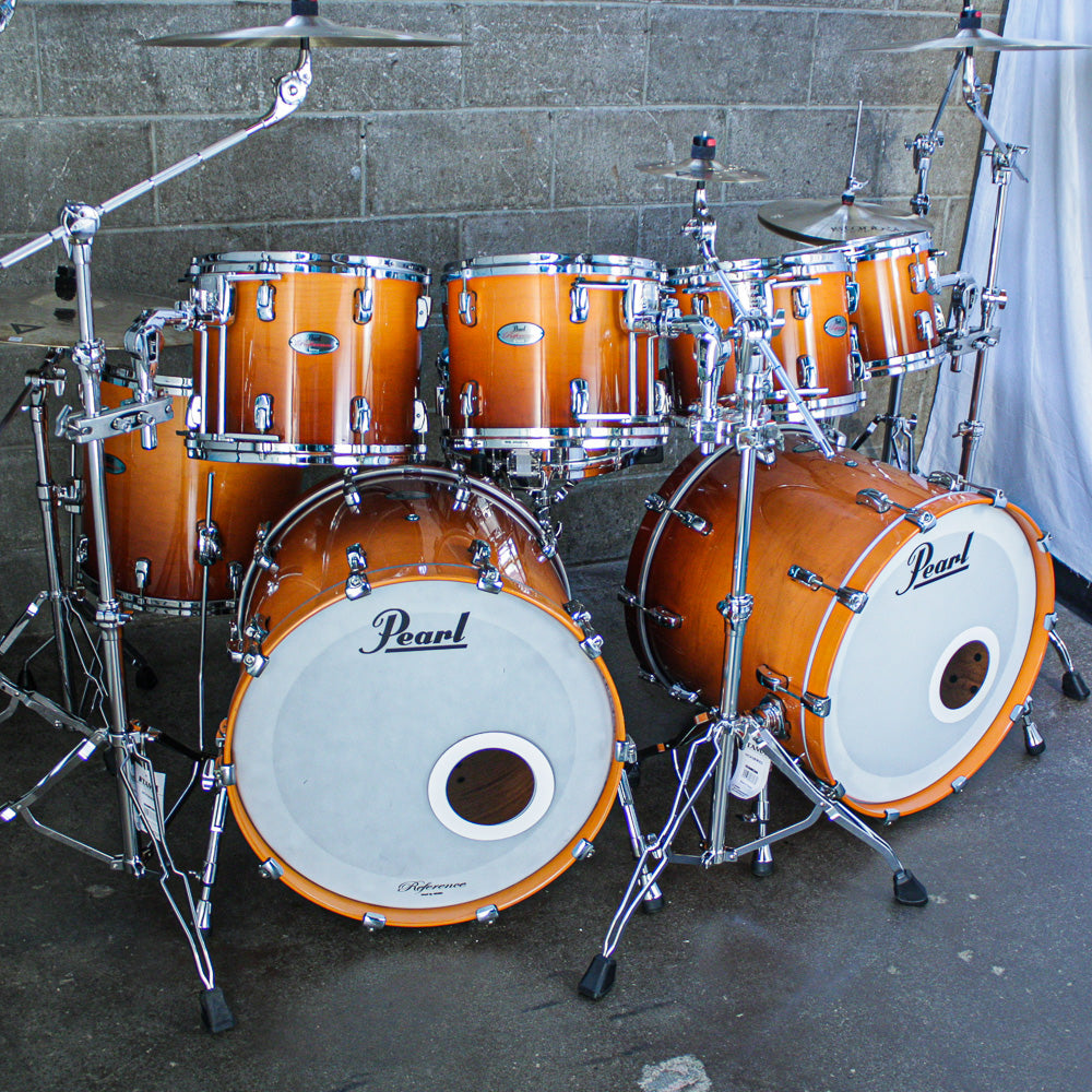 Pearl Reference 7 Piece Drum Kit in Root Beer Fade (10/12/13/14/16/22/22)