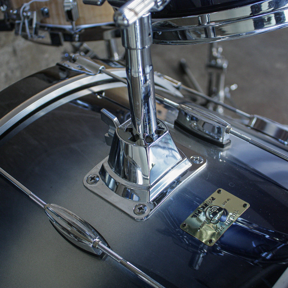 Pork Pie Hip Pig 3-Piece Drum Kit in Silver Blue Duco (22/13/16)