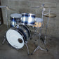 Pork Pie Hip Pig 3-Piece Drum Kit in Silver Blue Duco (22/13/16)