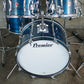 Premier Mid 70s B303 Drum kit in Aquamarine Finish (22/16/14/12) with Snare Drum