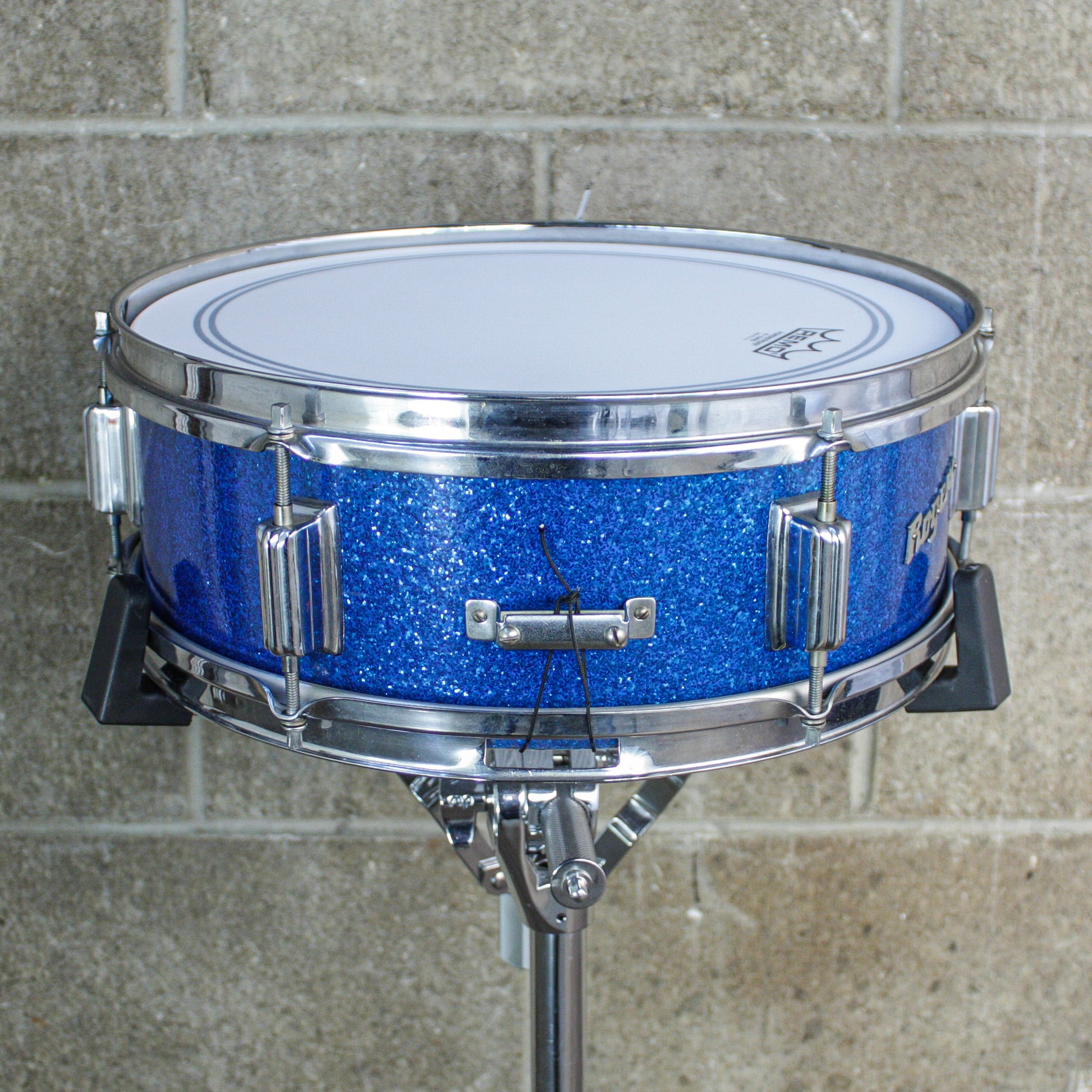 Rogers 5" x 14" 1960's Luxor Blue Sparkle Snare Drum