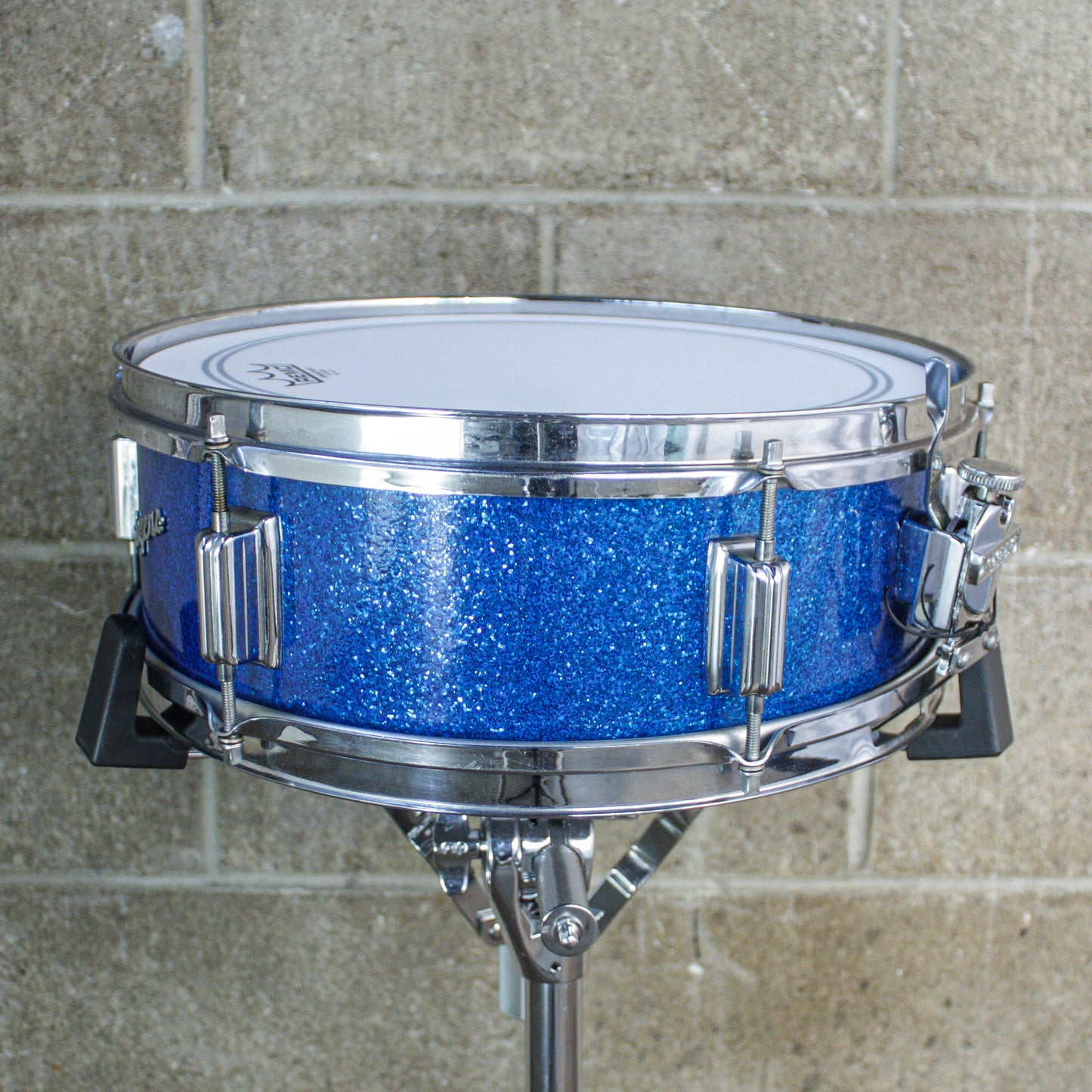 Rogers 5" x 14" 1960's Luxor Blue Sparkle Snare Drum