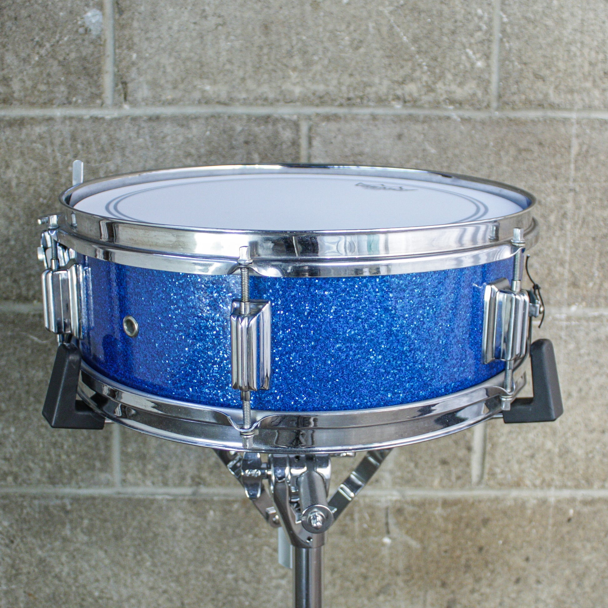Rogers 5" x 14" 1960's Luxor Blue Sparkle Snare Drum