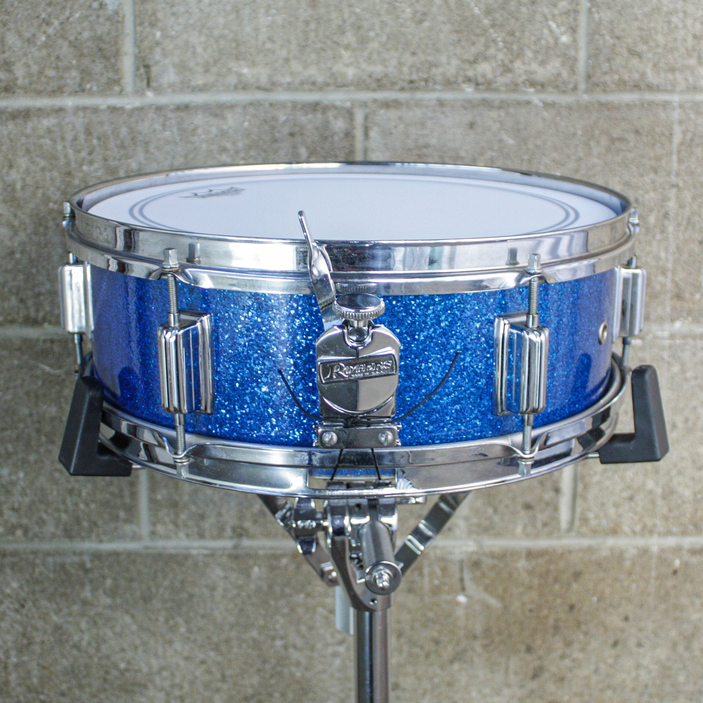 Rogers 5" x 14" 1960's Luxor Blue Sparkle Snare Drum