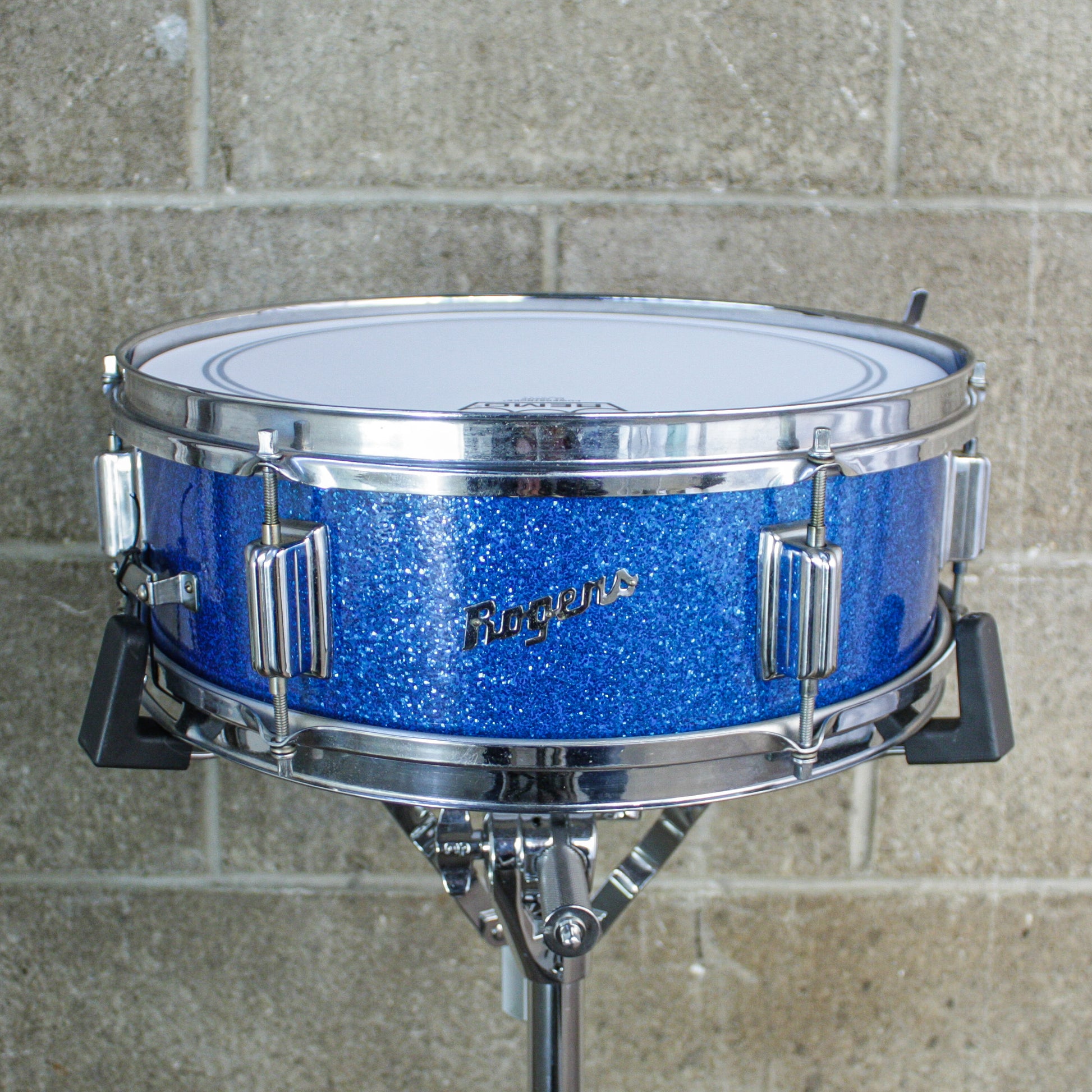 Rogers 5" x 14" 1960's Luxor Blue Sparkle Snare Drum