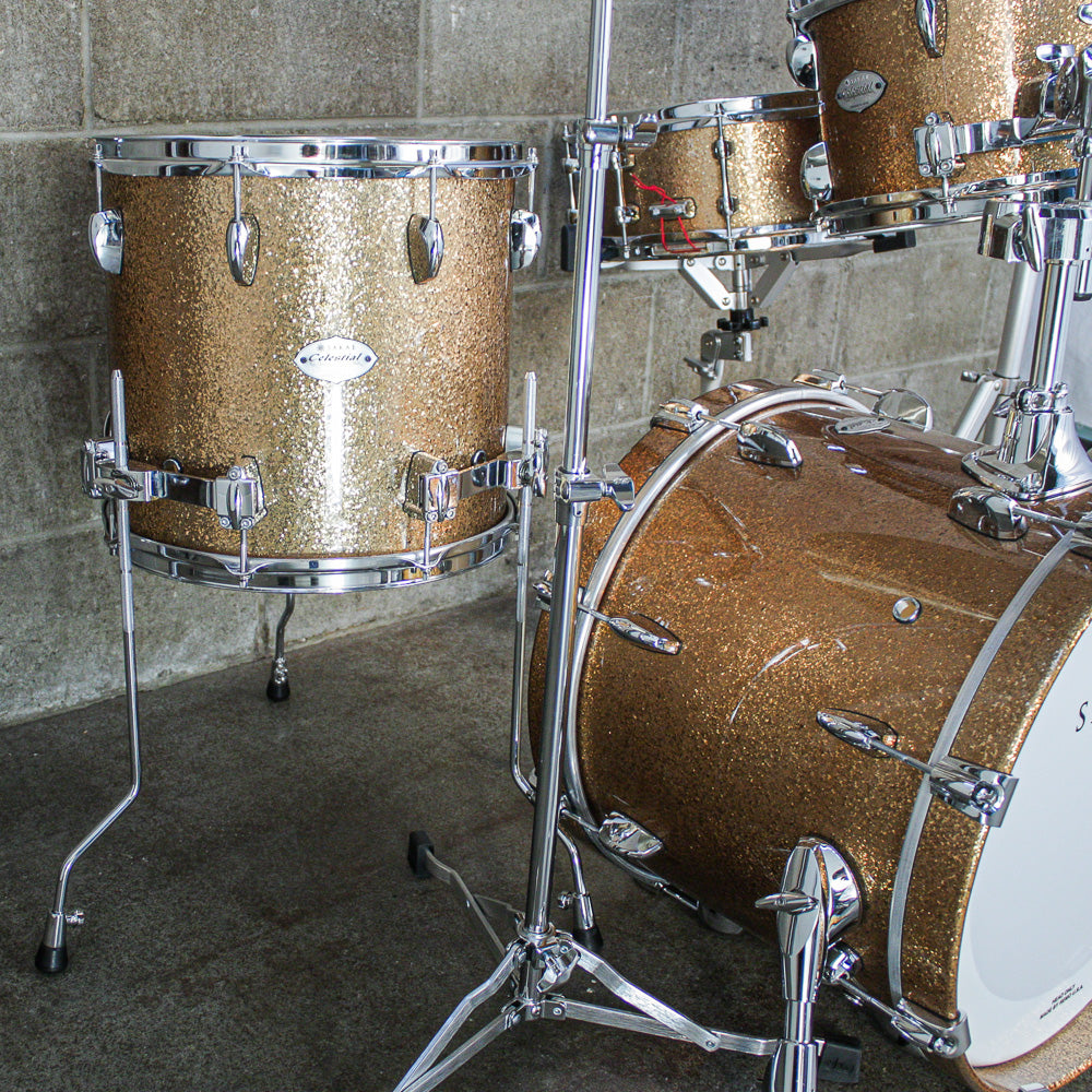 Sakae Celestial Series Bop Kit in Gold Champagne Lacquer with Snare Drum