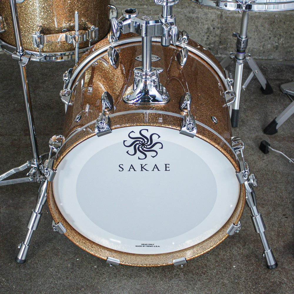 Sakae Celestial Series Bop Kit in Gold Champagne Lacquer with Snare Drum