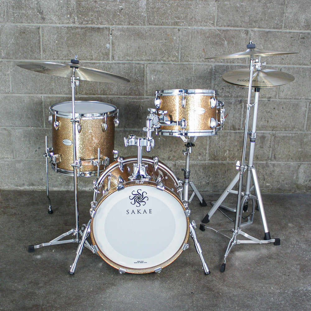 Sakae Celestial Series Bop Kit in Gold Champagne Lacquer with Snare Drum