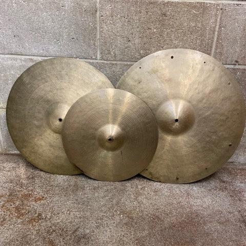 Set of Zildjian K Istanbul Vintage 14" Hihats 18" Cr/Ride 20" Sizzle Ride