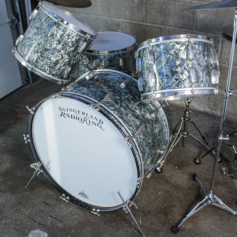 Slingerland 1948 Radio King Drum Kit in Black Diamond Pearl