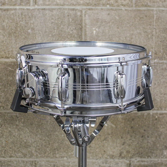 Slingerland 5" x 14" Late 60s Gene Krupa Sound King Chrome Over Brass Snare Drum