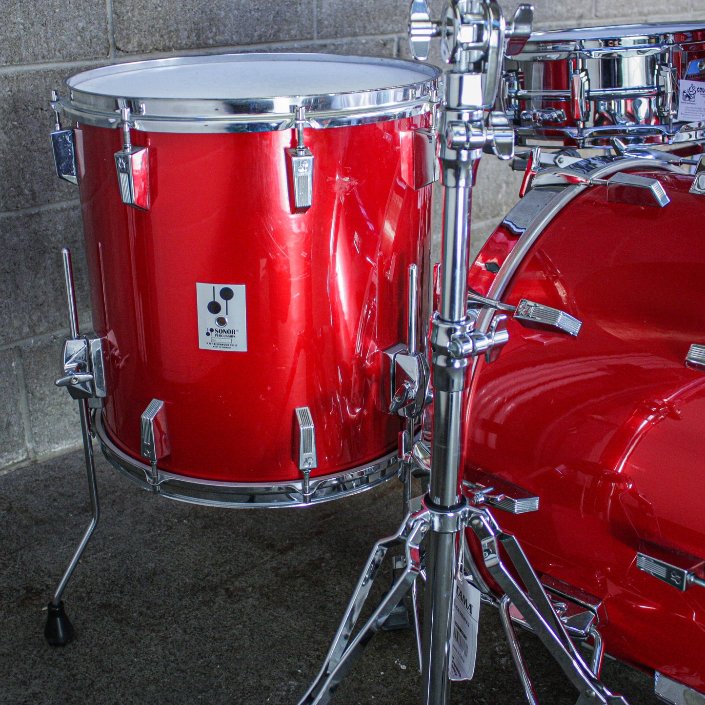 Sonor Phonic 1984 Drum Kit in Candy Apple Red (KR)
