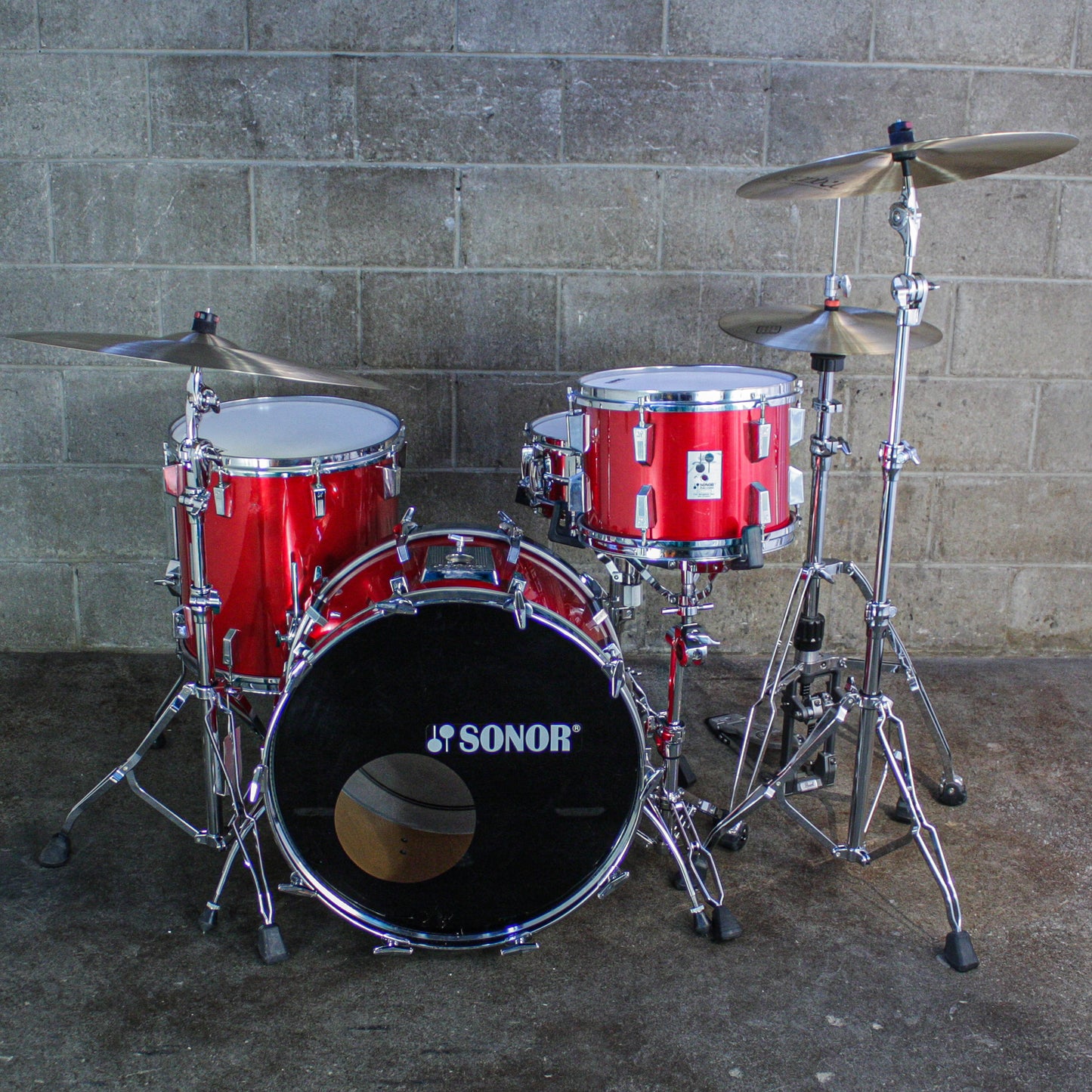 Sonor Phonic 1984 Drum Kit in Candy Apple Red (KR)
