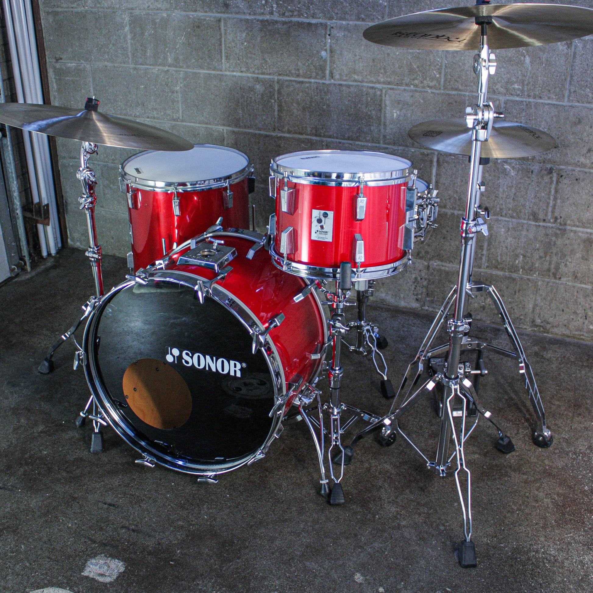 Sonor Phonic 1984 Drum Kit in Candy Apple Red (KR)