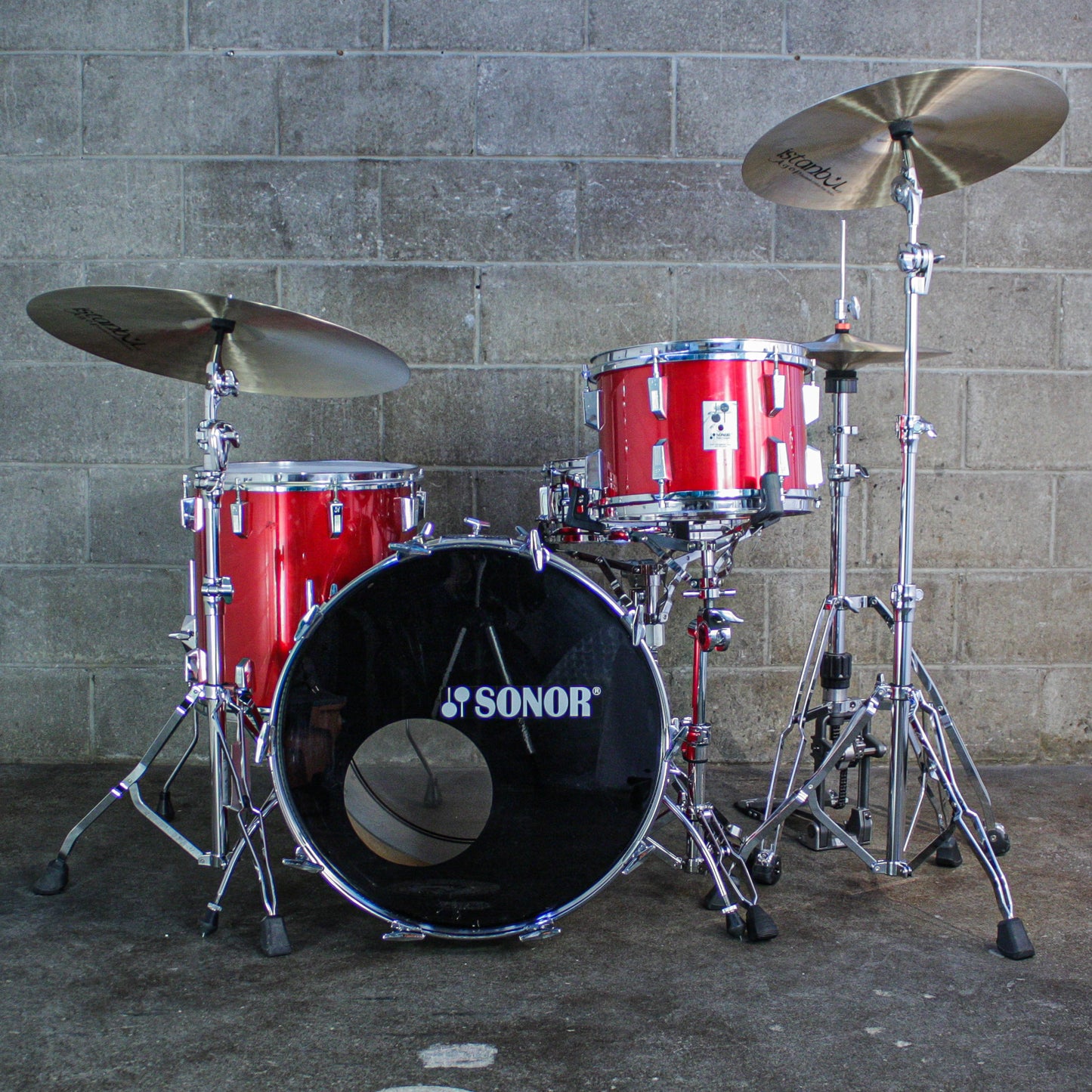 Sonor Phonic 1984 Drum Kit in Candy Apple Red (KR)
