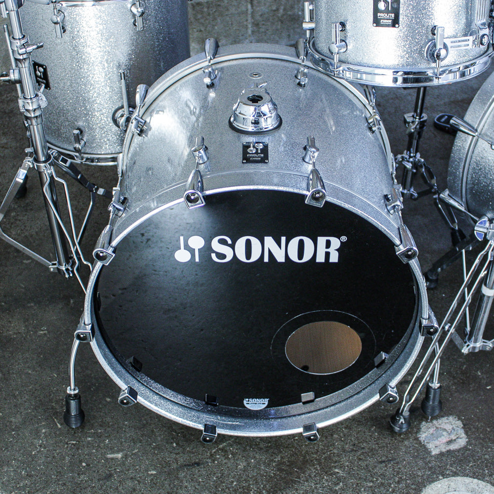 Sonor Prolite Silver Sparkle 6 Piece Drum Kit (22/20/16/14/12/10)