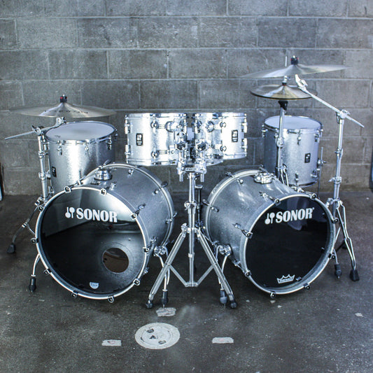 Sonor Prolite Silver Sparkle 6 Piece Drum Kit (22/20/16/14/12/10)