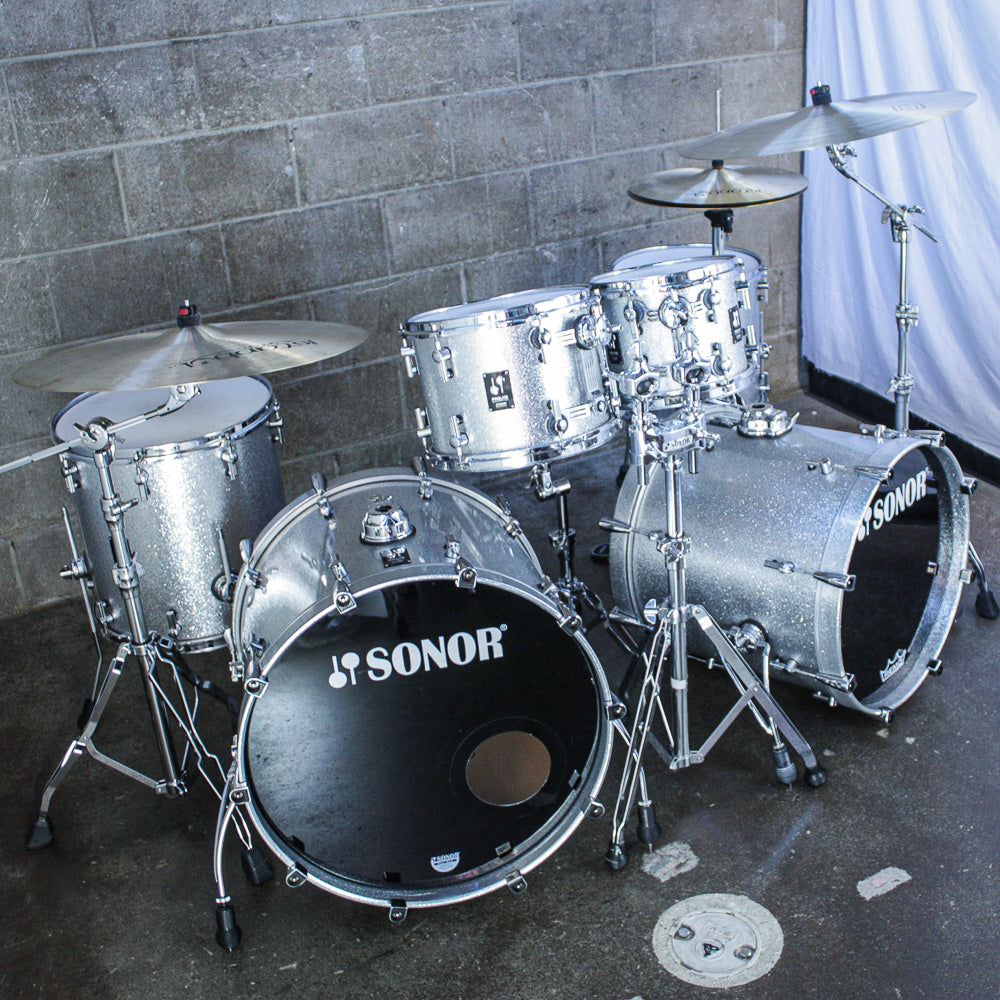 Sonor Prolite Silver Sparkle 6 Piece Drum Kit (22/20/16/14/12/10)