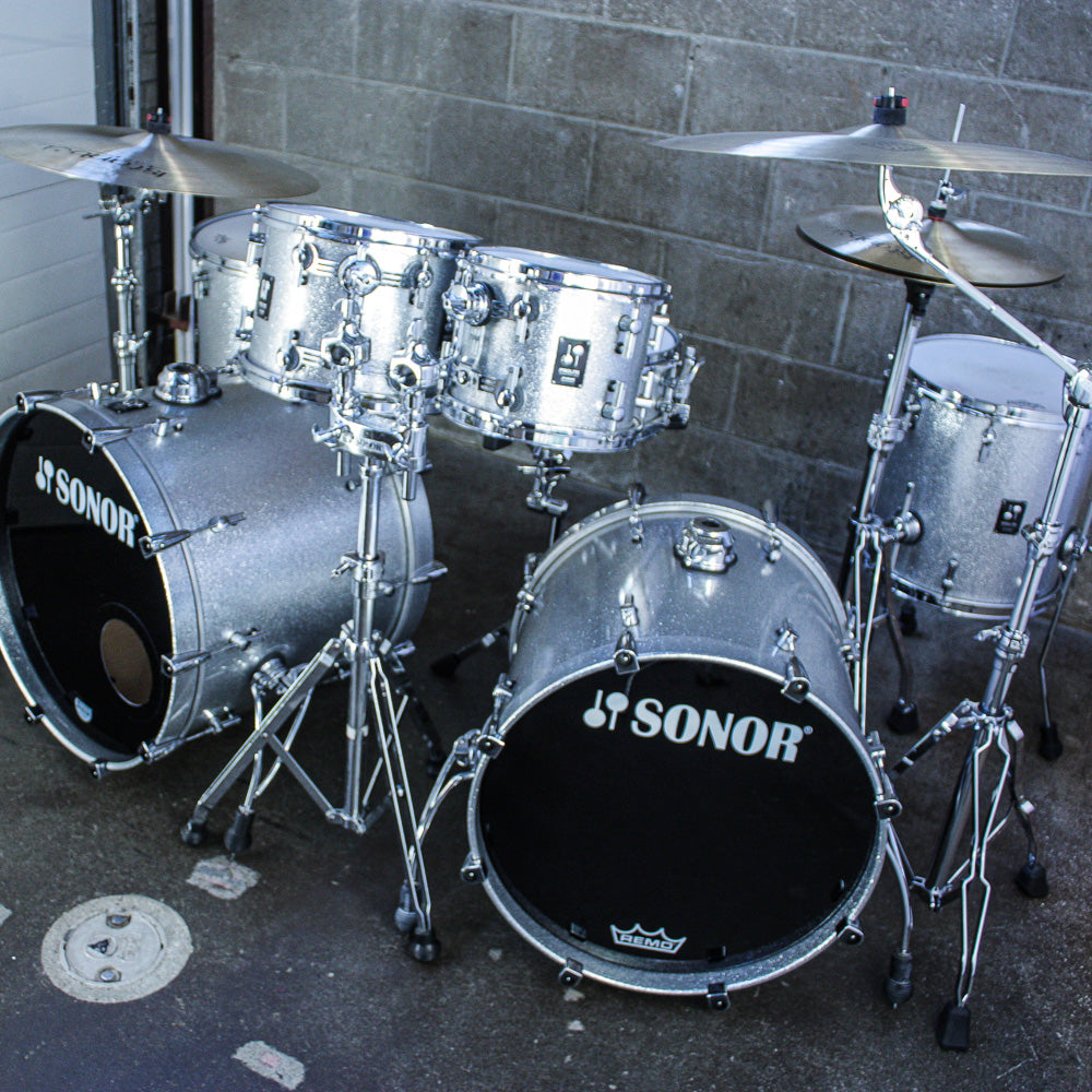 Sonor Prolite Silver Sparkle 6 Piece Drum Kit (22/20/16/14/12/10)