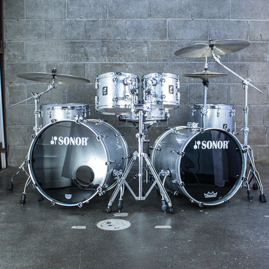 Sonor Prolite Silver Sparkle 6 Piece Drum Kit (22/20/16/14/12/10)