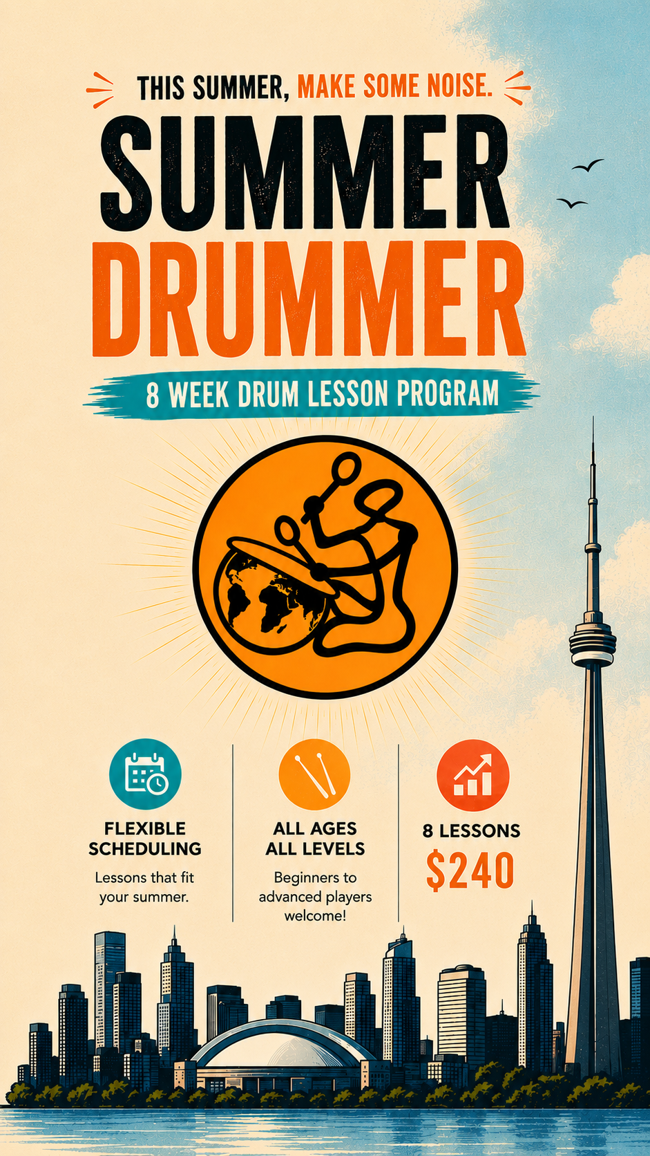 Summer Drummer Lesson Package