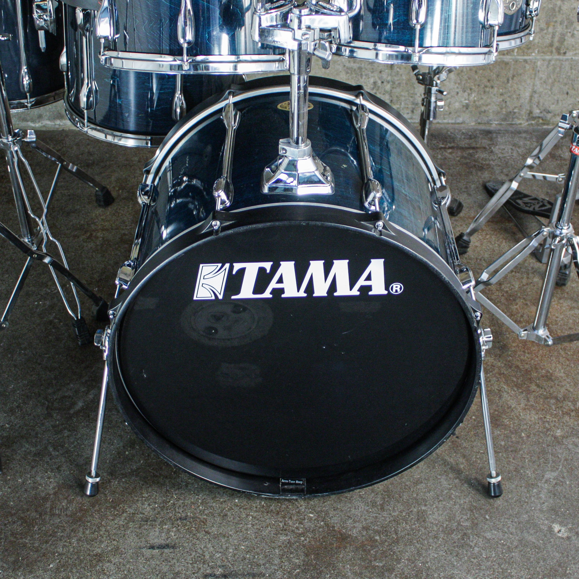 Tama Late 90s/Early 00s Rockstar Custom in Custom Blue (22/16/14/12/10/SNR) with Hardware