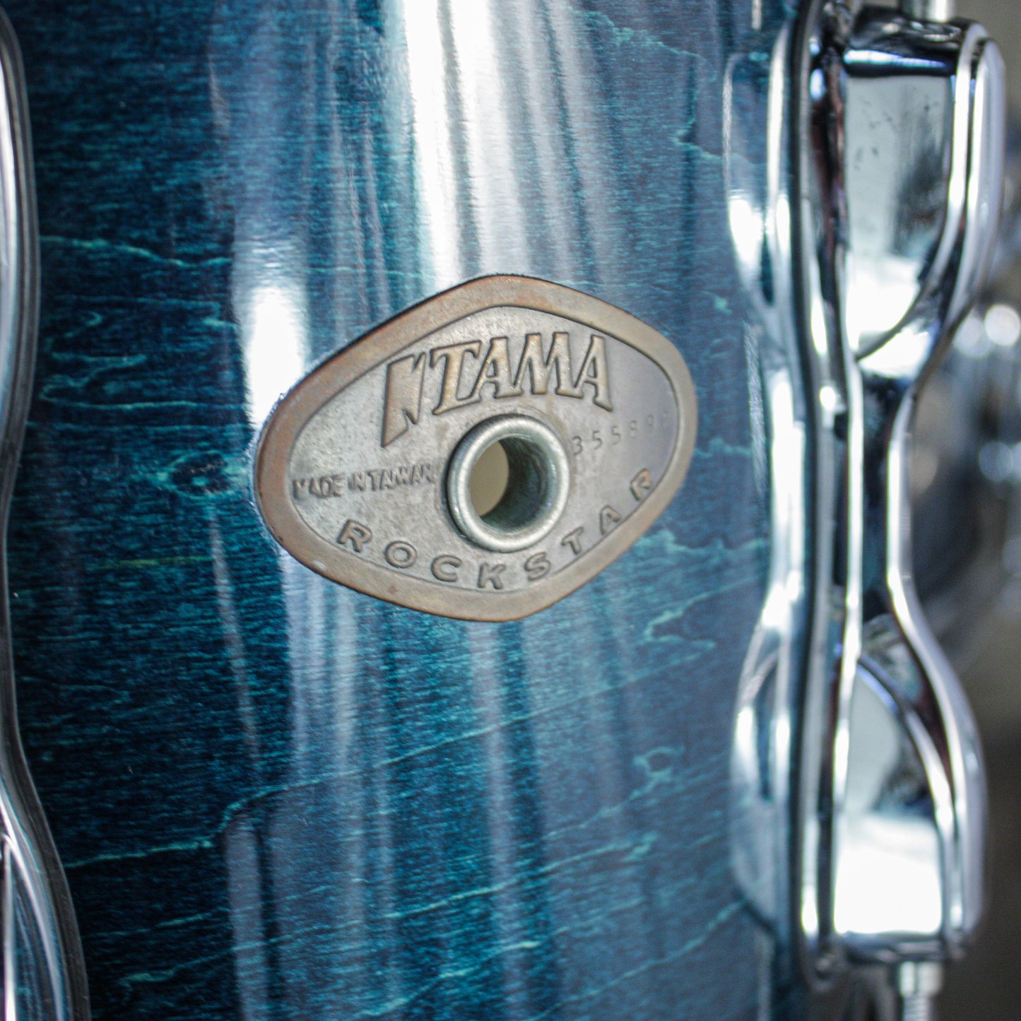 Tama Late 90s/Early 00s Rockstar Custom in Custom Blue (22/16/14/12/10/SNR) with Hardware