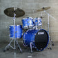 Tama Starclassic Walnut/Birch 4-Piece Shell Pack (22,10,12,16) - Laquer Ocean Blue Ripple
