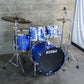 Tama Starclassic Walnut/Birch 4-Piece Shell Pack (22,10,12,16) - Laquer Ocean Blue Ripple