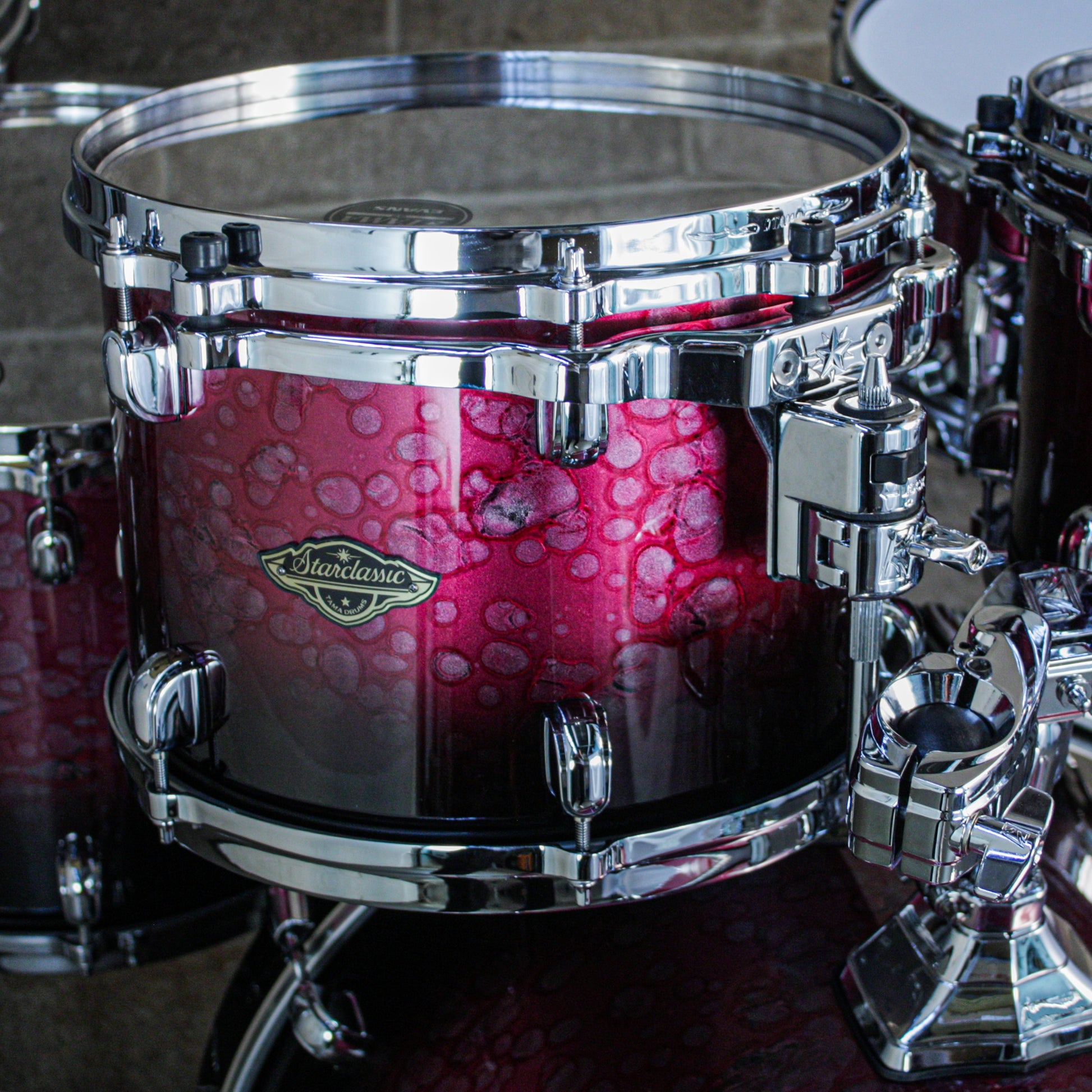 Tama Starclassic Walnut/Birch 5-Piece Shell Pack (22,10,12,14,16) - Molten Dark Raspberry Fade