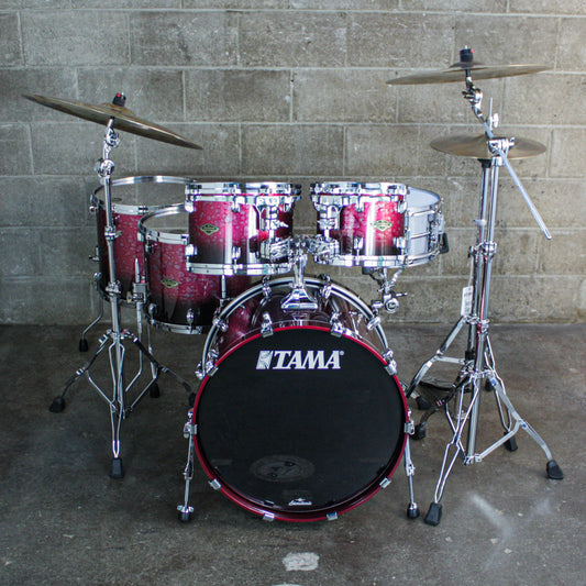 Tama Starclassic Walnut/Birch 5-Piece Shell Pack (22,10,12,14,16) - Molten Dark Raspberry Fade