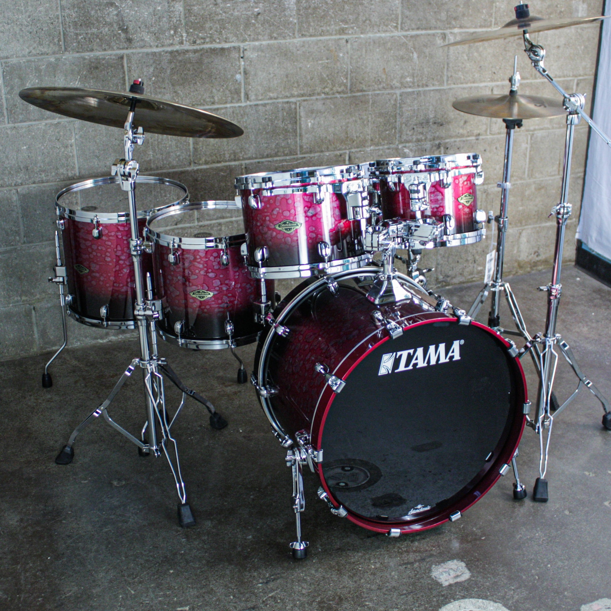 Tama Starclassic Walnut/Birch 5-Piece Shell Pack (22,10,12,14,16) - Molten Dark Raspberry Fade