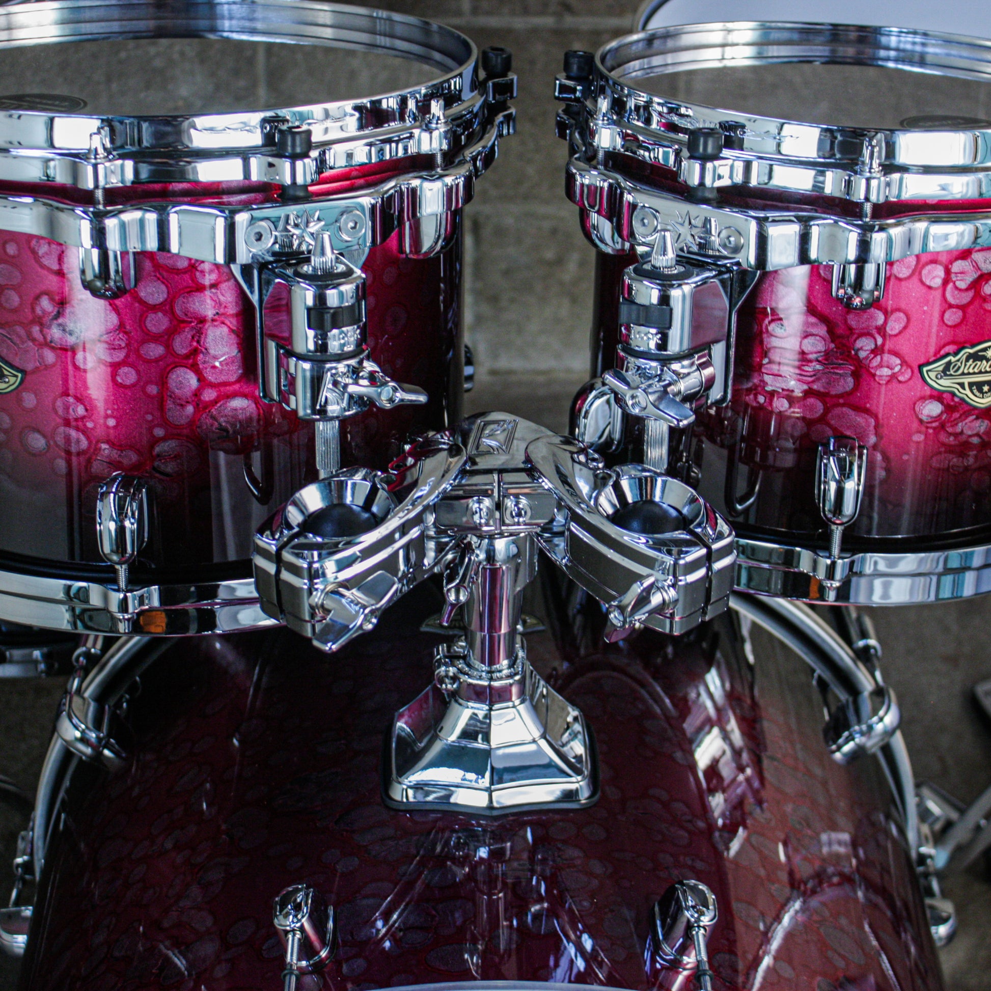 Tama Starclassic Walnut/Birch 5-Piece Shell Pack (22,10,12,14,16) - Molten Dark Raspberry Fade