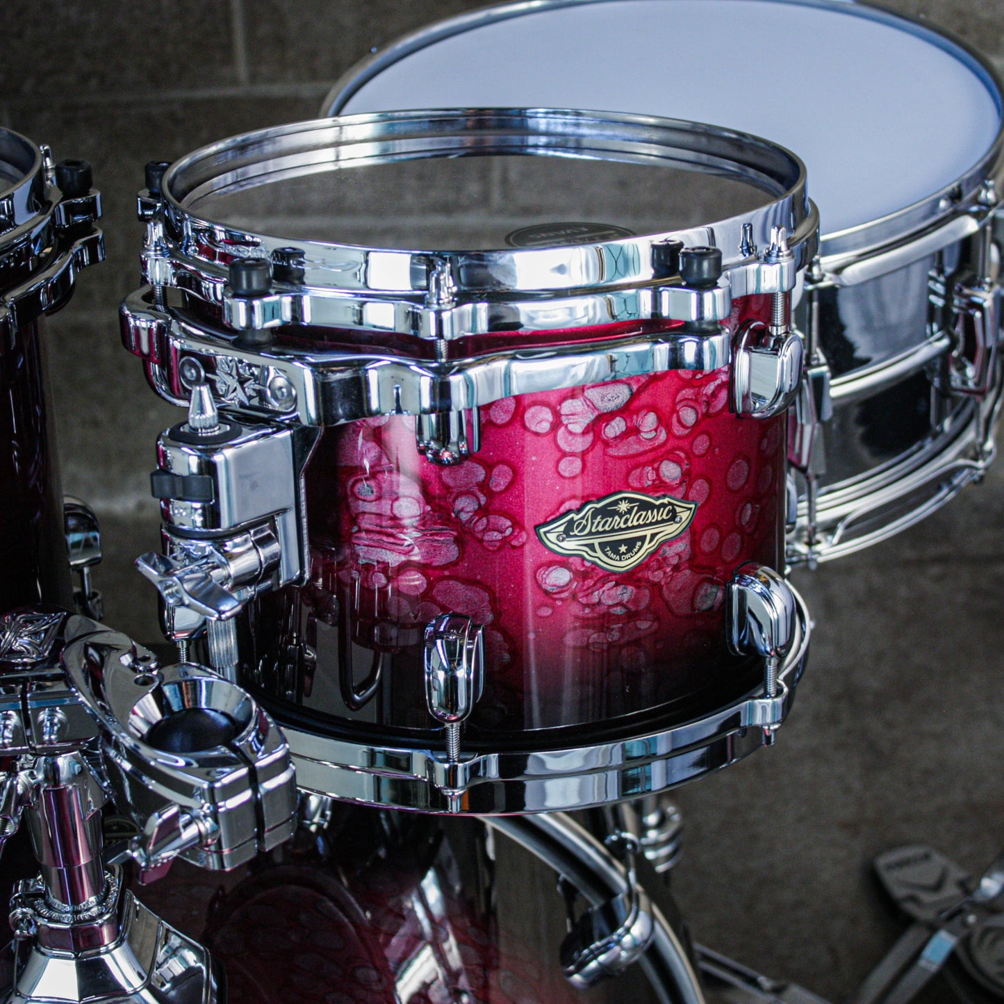 Tama Starclassic Walnut/Birch 5-Piece Shell Pack (22,10,12,14,16) - Molten Dark Raspberry Fade
