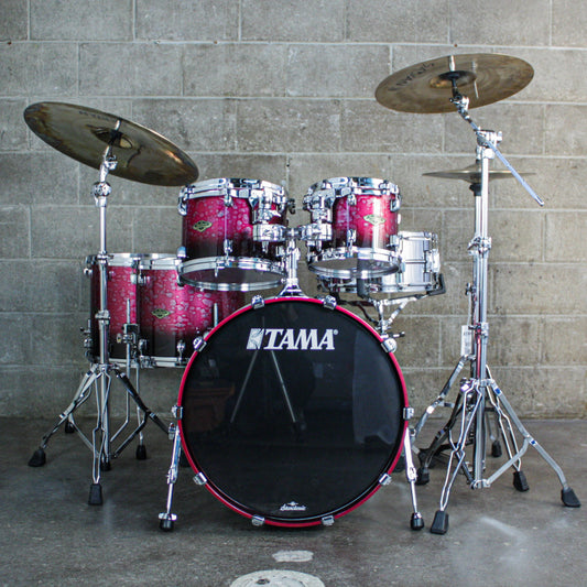 Tama Starclassic Walnut/Birch 5-Piece Shell Pack (22,10,12,14,16) - Molten Dark Raspberry Fade