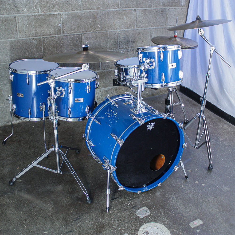 Yamaha 1987 Cobalt Blue Tour Custom 4 Piece Drum Kit