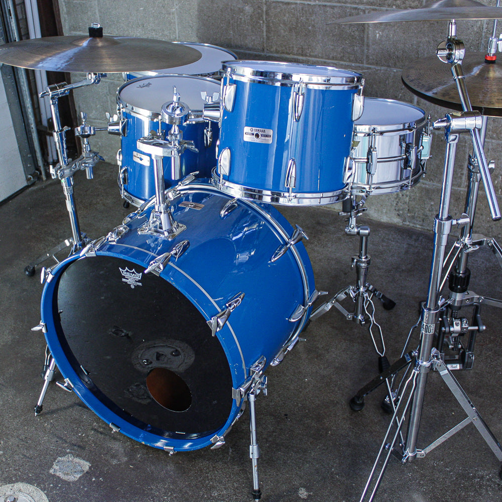 Yamaha 1987 Cobalt Blue Tour Custom 4 Piece Drum Kit