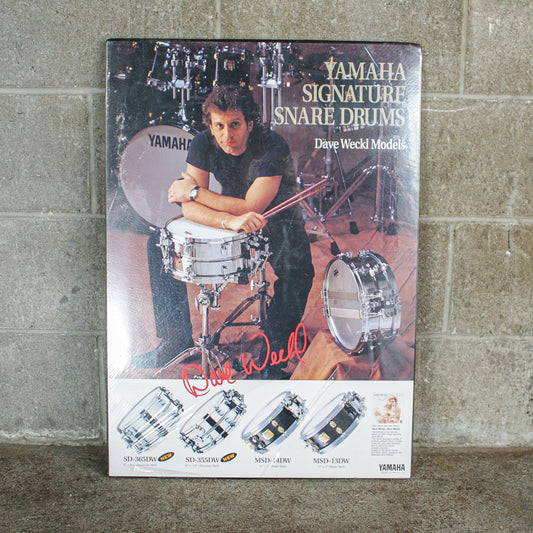 Yamaha 1990 Signature Dave Weckl Snare Series Poster