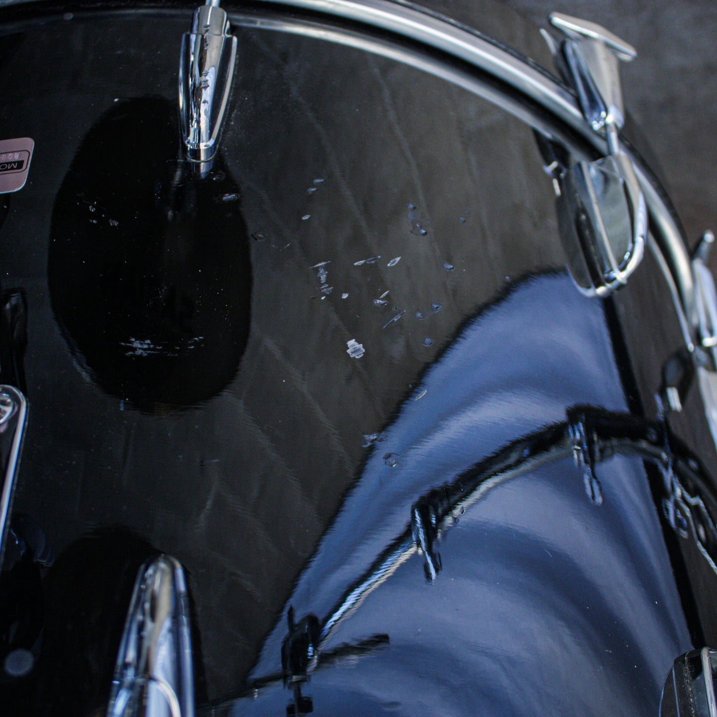 Yamaha Tour Custom Double Bass Drum Set (1985–1988) – Made in Japan – Solid Black