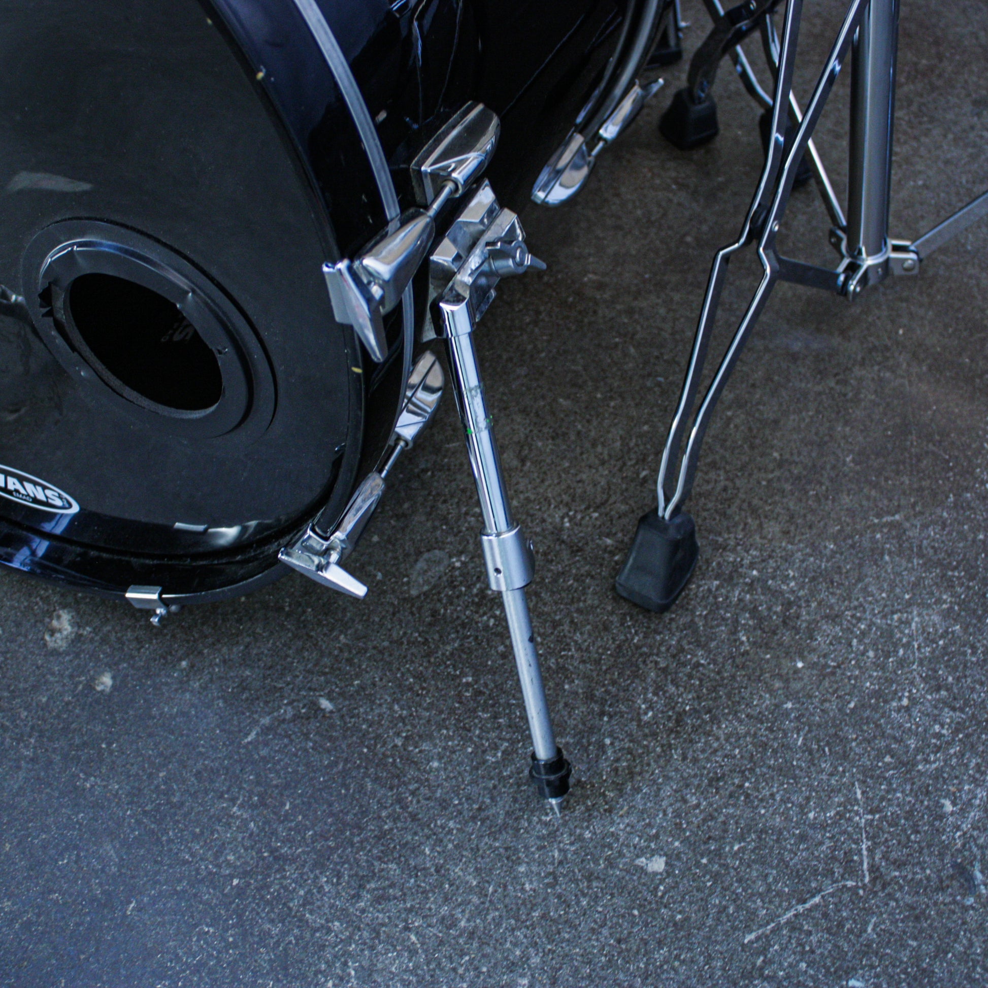 Yamaha Tour Custom Double Bass Drum Set (1985–1988) – Made in Japan – Solid Black
