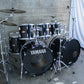 Yamaha Tour Custom Double Bass Drum Set (1985–1988) – Made in Japan – Solid Black