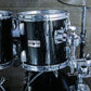 Yamaha Tour Custom Double Bass Drum Set (1985–1988) – Made in Japan – Solid Black